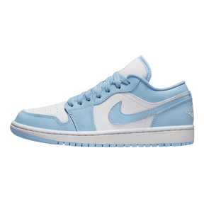 Tênis Air Jordan 1 Low "Aluminium" Branco / Azul