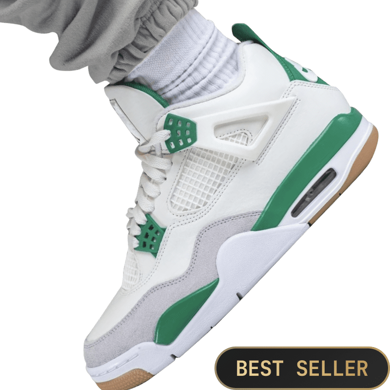 Tênis Air Jordan 4 SB "Pine Green" Masculino Branco / Verde