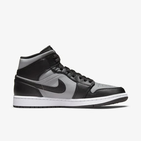 Tênis Air Jordan 1 Mid "Shadow Red" Preto / Cinza