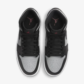 Tênis Air Jordan 1 Mid "Shadow Red" Preto / Cinza